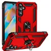 Cas de téléphone d'armure pour Samsung Galaxy A35 A55 S24 S23 FE A15 A25 A05 A05S A14 Ultra Plus Ring Kickstand Tocoping Case Hover