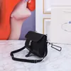 Umhängetasche, Designer-Nylontasche, kleine Tasche, gesteppte Schultertasche für Herren und Damen, Umhängetasche, 3-in-1-Handtasche aus Muschelschale mit klassischem Besatz aus Saffiano-Leder