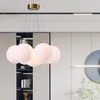 Lampadari AiPaiTe Lampada a sospensione moderna con sfera in PLA per soggiorno, camera da letto, decorazione domestica, soffitto a LED, camera da sogno della ragazza.