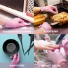 Disposable Gloves 100PCS Pink Nitrile Latex Free WaterProof Anti Static Durable Versatile Working Tattoo Kitchen Cooking