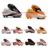 New arrival mens soccer shoes Mercurial Superfly 7 Elite FG cleats football boots Tacos de futbol