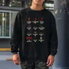 Herren Hoodies Musical Notes Symbol Definition Grafik Sweatshirts Männer Frauen Streetwear Crewneck Kapuzen Tops Hip Hop Baumwolle