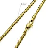 Elegante Schmuck-Halskette mit 18-karätigem Gelbgold, 45 cm Länge, n270214W