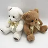 Pluche Poppen 1pc 18CM Gevulde Teddybeer Patch Beren Drie Kleuren Speelgoed Cadeau voor Kinderen Jongens Speelgoed Huwelijksgeschenken 231007