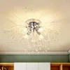 Modern Crystal Dandelion Chandelier taklampor Lysande hängslampa för vardagsrumsmatsal Heminredning P20GD Winfordo 36W 45W 54W 72W