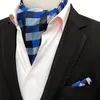 Галстуки-бабочки, 2 шт., модный клетчатый полиэстеровый галстук с узором пейсли, набор носовых платков Ascot, нагрудный квадратный шарф для мужчин, галстуки, аксессуары для костюма