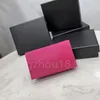 أفضل جودة لبطاقات الأزياء أكياس عملة المرأة المحافظ 5Colors مع Box 11x6.5cm 20178 25578