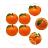 Party Decoration 4 Pcs Fruit Ornaments Artificial Oranges Simulation Tangerine Trendy Model Plastic Foam Table Decorations