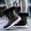 Stiefel Frauen Winter Wasserdichte Spitze-Up Verdicken Plüsch Schuhe Mode Nicht Slip Warme Baumwolle Plattform Knöchel Zapatos