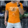 Camisetas masculinas mygang hip-hop roupas camisetas de manga curta chapéu quente camisa masculina meio pescoço redondo marcas da moda europeias e americanas