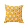 Kussensloophoezen 45x45cm/18x18nch Geborduurde Jacquard Daisy Decoratief Voor Slaapbank Decoraties