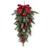 Decoratieve bloemen rekwisieten ornament simulatie bloem kerst swag dennenappel hanger creatieve feestelijke artikelen muurhangende slinger