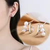 Vintage Elegant Pearls Stud Earrings For Women 2023 New Trend Daily Accessoires Exquisite Jewelry Boucle Oreille Femme