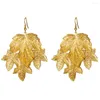 Dangle Earrings Fashion Gold Color Multi Layered Plant Leaves Classic Vintage Drop For Women Jewelry Party Girls Gifts