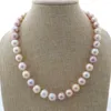 체인 10mm-12mm 멀티 컬러 Edison Reborn Keshi Pearl Necklace