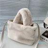 Designer bag female rabbit hair large capacity high quality women's new French handbag Crescent bag