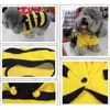 Costumi per gatti Vestiti per cani carini Api per animali domestici Morbido pile Teddy barboncino Abbigliamento Forniture di prodotti Accessori