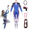 Anime Spiel Dva Cosplay Kostüm Zentai Anzug Body 3d Druck Spandex Overalls Spiel Weibliche Erwachsene D.va Cosplaysplay