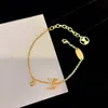 Halsband Senaste modehalsband HotSaling Armband Designer Gold Plated Cubic Zirconia Inledande halsbandet Brevarmband Dainty örhängen