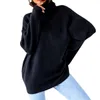 Kobiety swetry kobiety sweter luźne zimne odporne na zimno, długie rękawy do noszenia domu