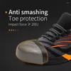 Boots 2023 Men's Work Steel Toe Shoes Construction Shoe Safety Cap Lightweight Breathable Non-Slip Hiking Sneakers