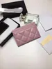 New high-quality fashion designer purse Card and coin famous women's purse leather purse card Clip Coin Purse Free Gift Box 0213CN