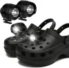 Timsah Işık Farları LED Ayakkabı Işık Şeridi 3 Işık Modları IPX5 Yürüyüş köpekleri, kamp, ​​bisiklet farları için uygun su geçirmez 12 ll
