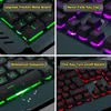 Teclado cobre mouse com 16 RGB impermeável à prova de poeira removível descanso de mão mecânico e 7 cores mudo para PC 231007