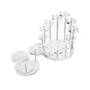 Bakeware Tools Cupcake Stand Acrylic Display Jewelry Organizer Showcase Cake Dessert Storage Rack Holder Party Decoration