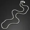 3mm 925 Sterling Chain Silver Snake Necklace 16 18 20 22 24 Inch Solid Silver Lobster Clasp Necklace Chains for Women Jewelry280n