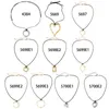 Pendant Necklaces Modern Jewelry Cool Style One Layer Black Cord Big Metal Heart Necklace For Women Girl Gift Accessories