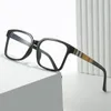 Солнцезащитные очки Ретро квадратные оптические оправы для очков Бренд-дизайнер Женская мода Анти-синий свет Похромные очки для чтения Степень от 0 до 6 5NIQ