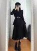 Dwuczęściowa sukienka unxx wczesna jesień 2023 Kobiety eleganckie słone styl wyrafinowany dama marynarka kurtka odchudzka wysokiej jakości moda