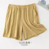 Men's Sleepwear 2023 Mercerized Cotton Loose Skin Breathable Pajama Shorts Five Quarter Pants