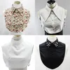 43 Styles Fake Collar Stand Lapel Shirt Detachable Collar Women Vintage Lace Floral False Half Shirt Blouse Faux Col269T