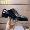 Top PD Man Formella skor Autumn Lace Up Classic Mans Designer Luxury Dress Shoes Smart Business Office Work for Men Shoe Storlek 6.5-11