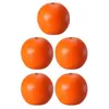 Dekorativa blommor Orange Model Fruit Ornaments Artificial Oranges Models Prydnader Fake Foams Decorations Simulated Toddler Toys