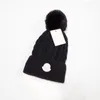 Ladies gift Bucket Mens Cap New Designer Hats beanie Fashion Women Warm Winter Beanie Large Faux Fur Pom Poms Bobble H s