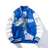 Mens Jaquetas Bordado Varsity Jaqueta Homens Mulheres Carta Vintage Jaqueta Moda Casaco de Beisebol Masculino Primavera Outono Windbreaker Coreano Azul Verde 231007