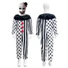 Kinder Clown Cosplay Kostüm Halloween Kostüm Terrifier Maske Hut Overall Clown Kleid Kinder Outfits für Jungen Mädchen Carnivalcosplay