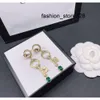 Fascino Doppio 2023 Chic Orecchini con ciondolo a forma di lettera Borchie con timbro in rilievo Eardrop Dangler per le donne Festa di anniversario