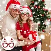 Noel Gözlükleri Glitter Party Gözlük Çerçeveleri Noel Partileri için Noel Dekorasyon Kostümü gözlükler Tatil iyilikleri GC2364