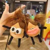 Roliga leksaker stekt potatis korv mun plysch doll present söt väska ryggsäck nyckelring pendelle anime dockor päls fylld leksak