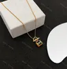 Designer Necklace Jewelry Gold Chian Anagram Pendant Necklaces Mens Anagram Luxury Metal Orange Green OT Buckle with Box Size 48cm Chains for Men