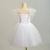 Stage Wear Ballerina Dress Ragazze bianche Donne adulte Bambini Lungo romantico Tutu di balletto Ragazza Costumi di danza del cigno