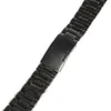 Watch Bands 18mm 20mm 22mm 24mm Black Band Strap Stainless Steel Clasp Speed Master Wrist Men Women Metal Watchband