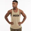 Débardeurs pour hommes Bodybuilding Top Man Gym Vest Running Coton Respirant Sports Training Fitness Chemises sans manches Sous-vêtements décontractés