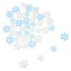 Garrafas de armazenamento 80pcs flocos de neve adoráveis multifuncionais Xmas pequenos encantos de capa de telefone