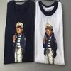 21SS U Sサイズプレミアム100％コットンベアTシャツ半袖カジュアルルーズTシャツとシャツベアプリントS-3XL316U