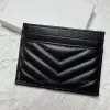 Luxury brand card bag new Y wallet Mini Wallet cardholder change designer leather caviar card bag, sheepskin wallet Bank